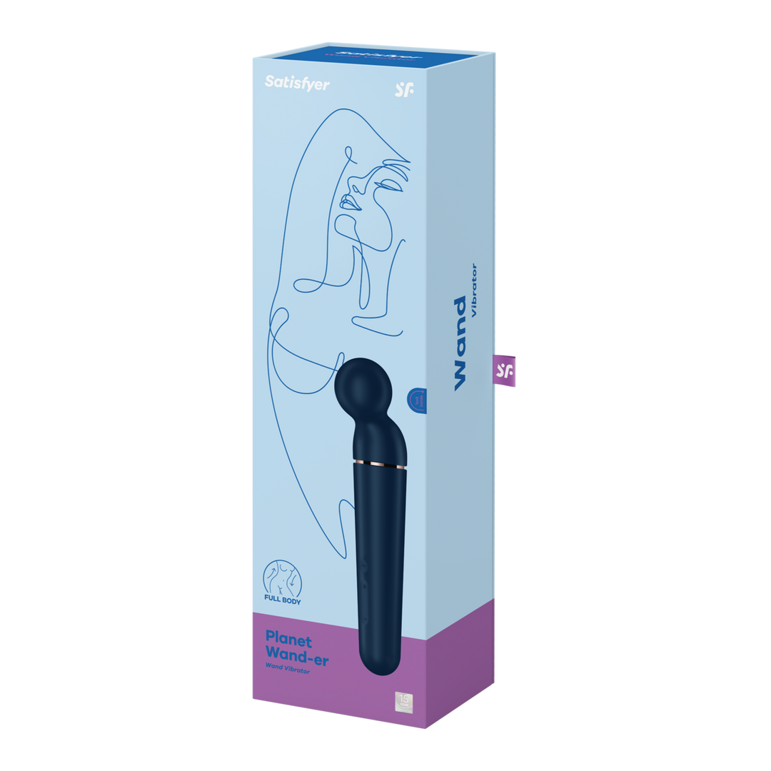 Planet Wand-er - Wand Vibrator - Blau/Roségold