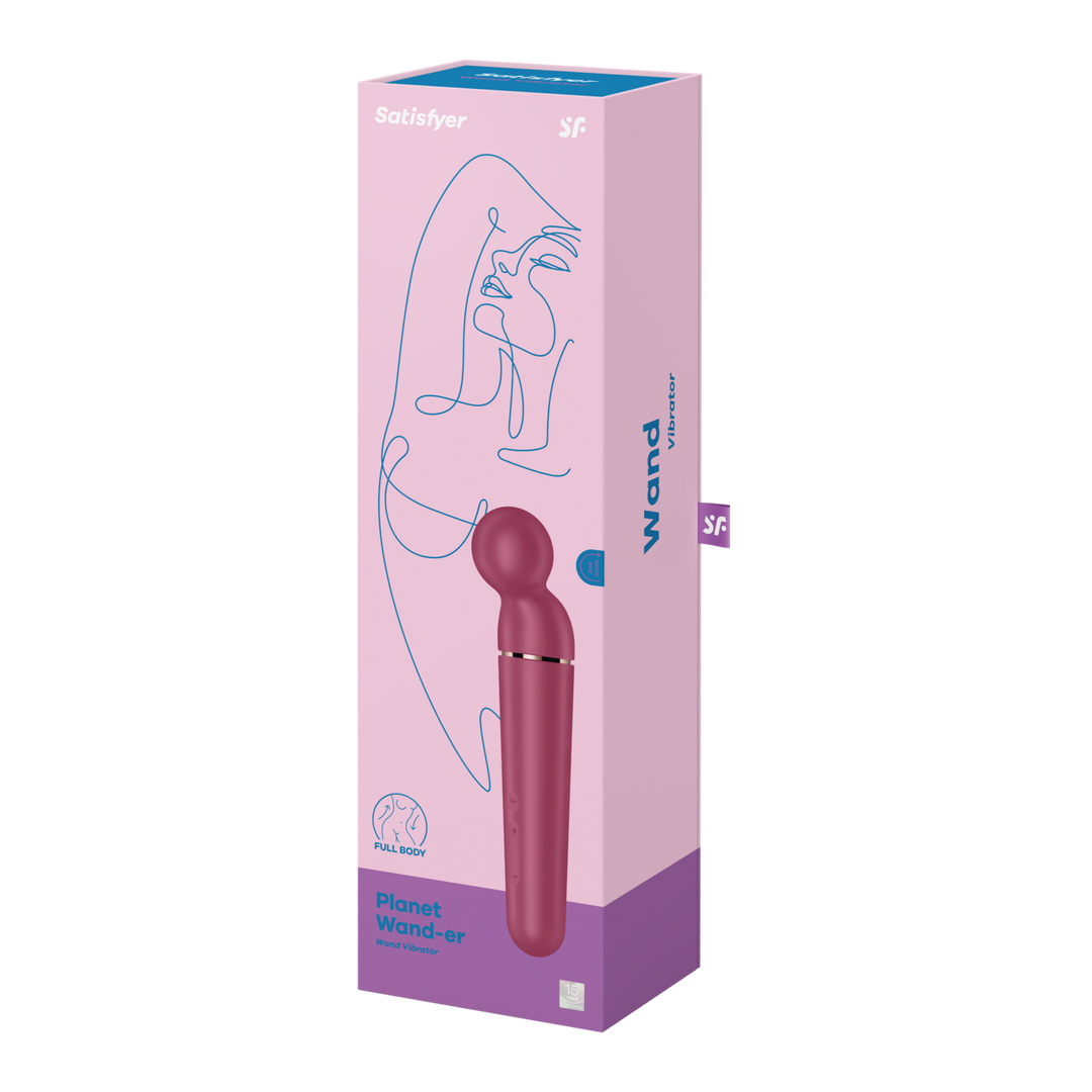 Planet Wand-er - Wand Vibrator - Berry/Roze Goud