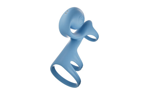 JOVI ARC Slakken Trouwring – Blauwe Haze, Krachtig & Comfortabel