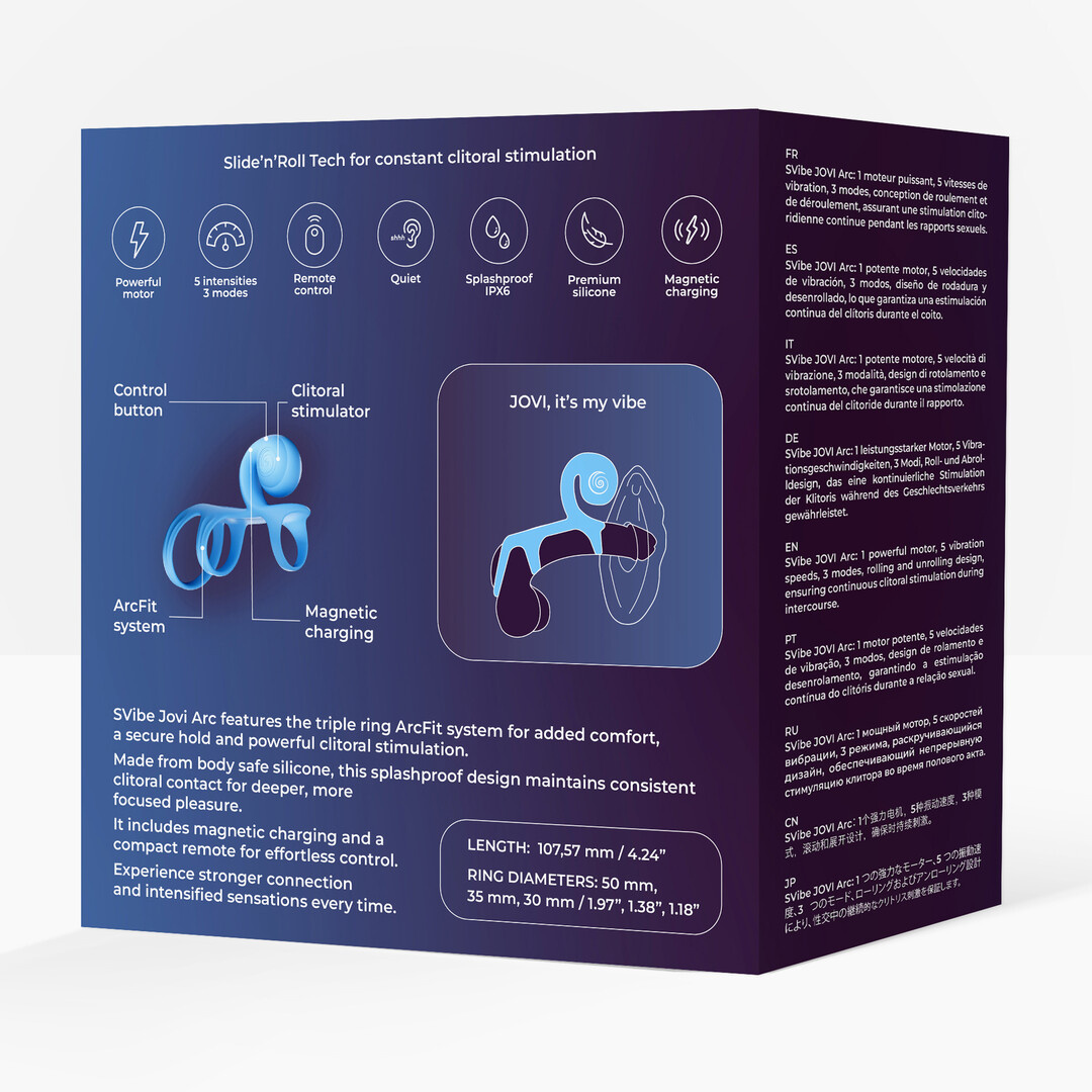JOVI ARC Schnecken-Ehering – Blue Haze, leistungsstark und komfortabel