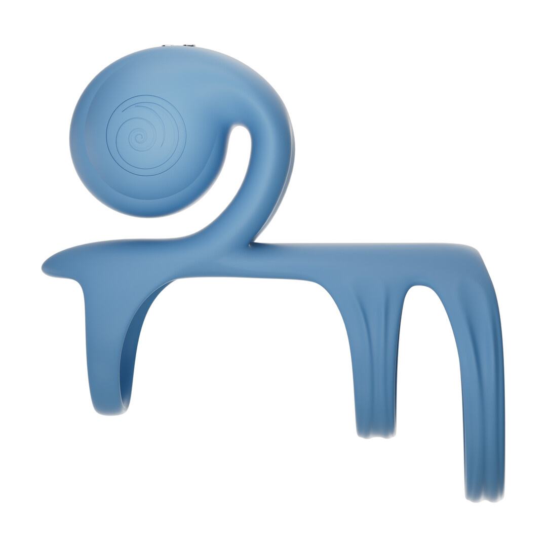 JOVI ARC Slakken Trouwring – Blauwe Haze, Krachtig & Comfortabel