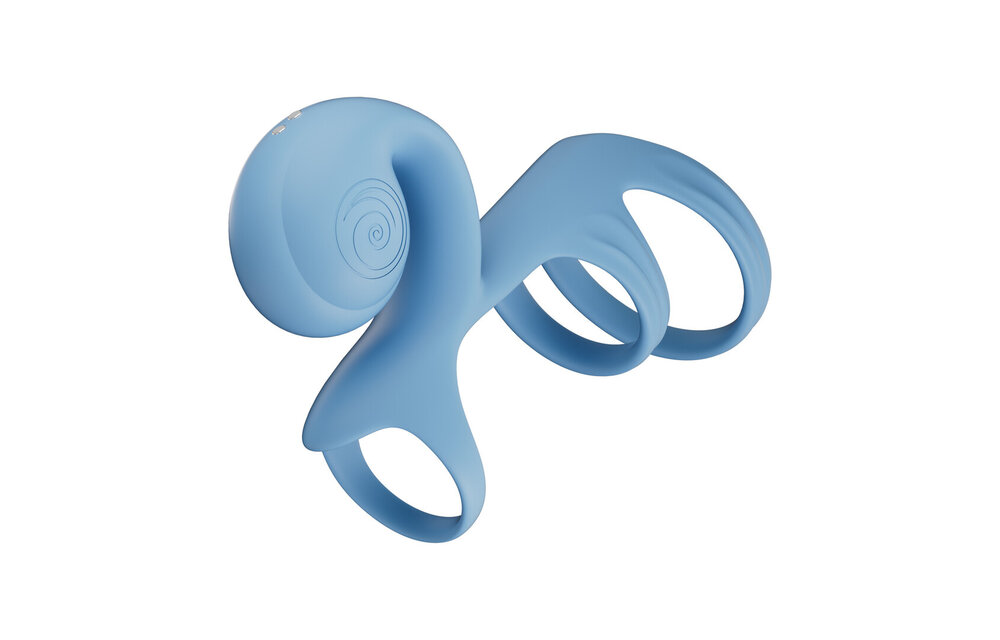 JOVI ARC Slakken Trouwring – Blauwe Haze, Krachtig & Comfortabel