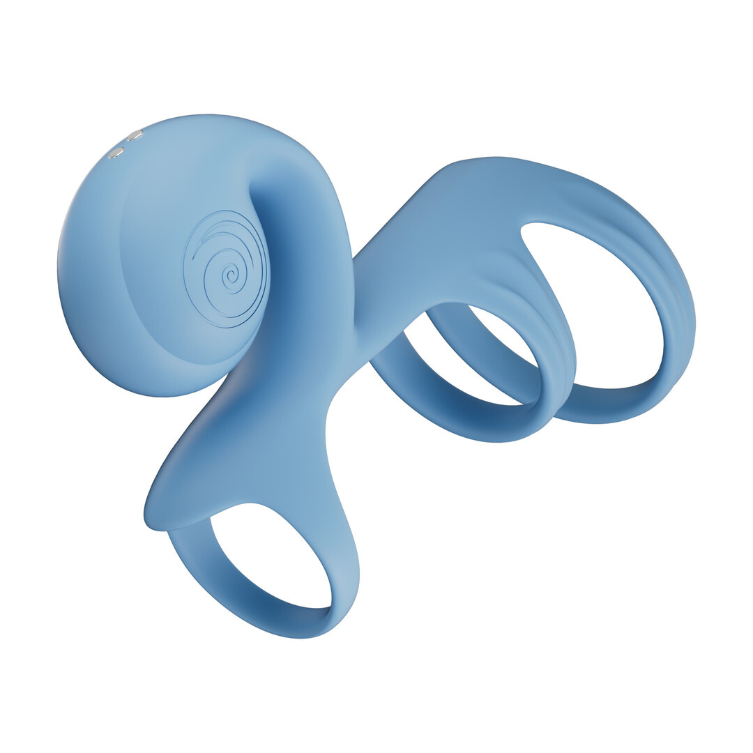 JOVI ARC Snail Wedding Ring – Blue Haze, Powerful & Comfortable