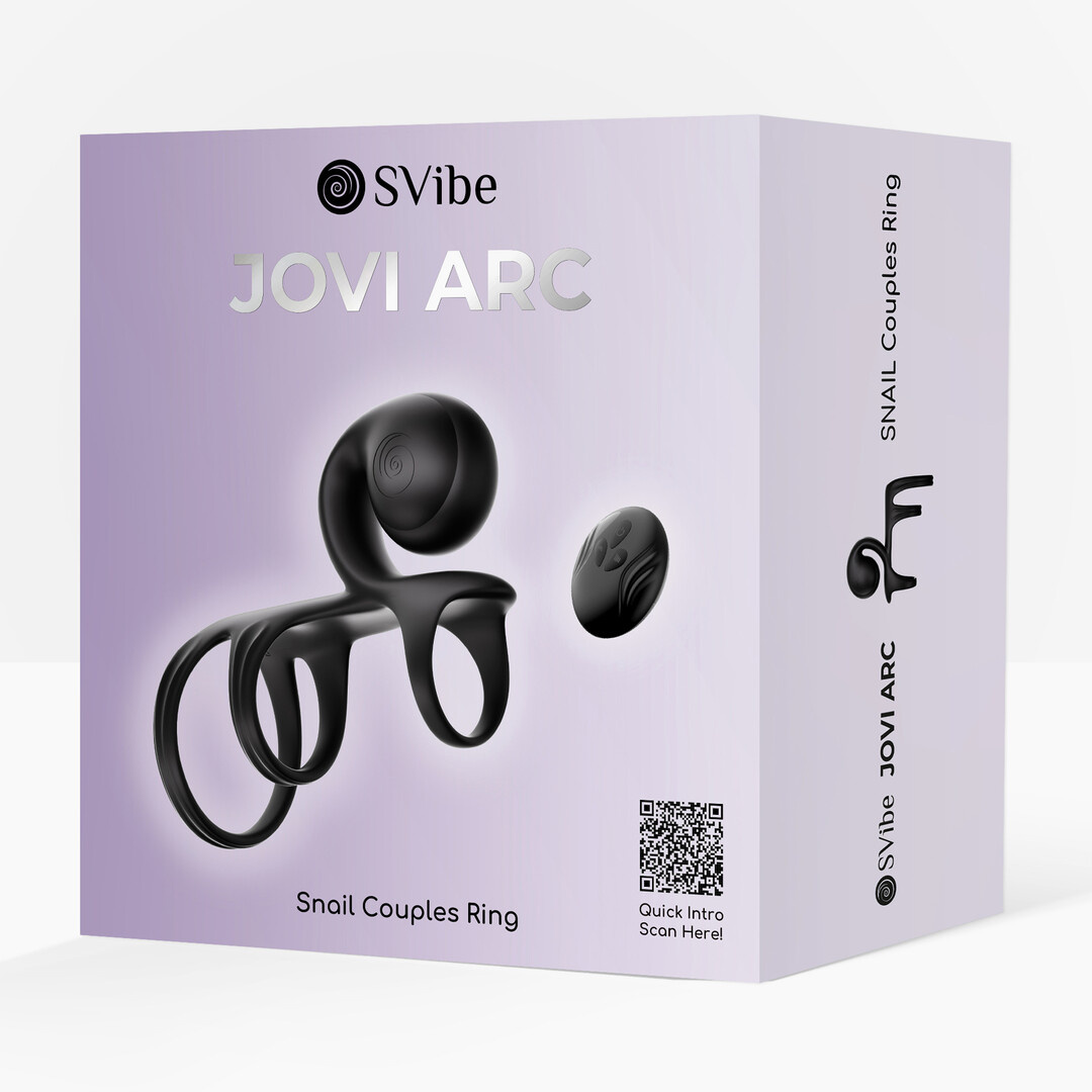 JOVI ARC Snail Wedding Ring - Intense Clitoral Pleasure Black
