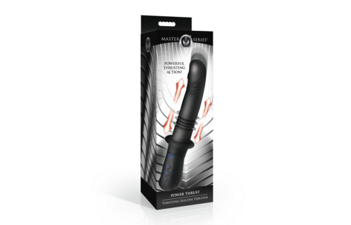 Power Thrust Silikon-Vibrator – Schwarz & Leistungsstark