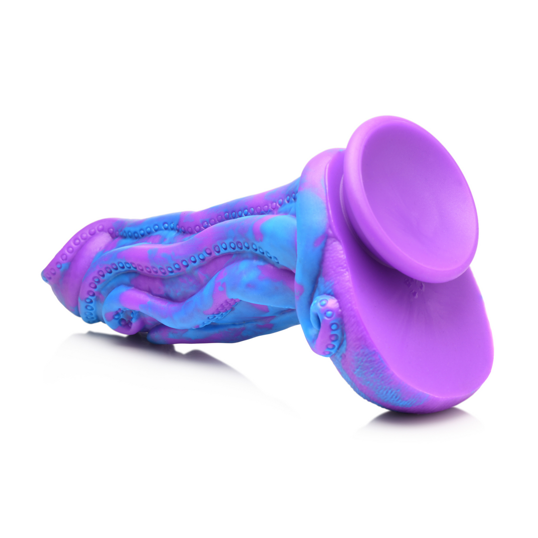 Octophallus 22,3 cm – Lila/blauer Silikondildo von XR Brands