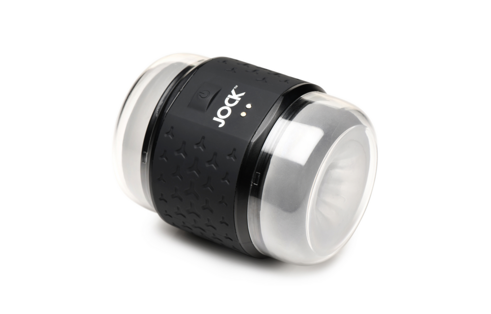 Vibrating Double Stroker Black - Ultimate Pleasure & Comfort