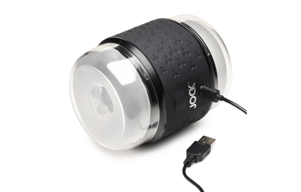 Vibrating Double Stroker Black - Ultimate Pleasure & Comfort