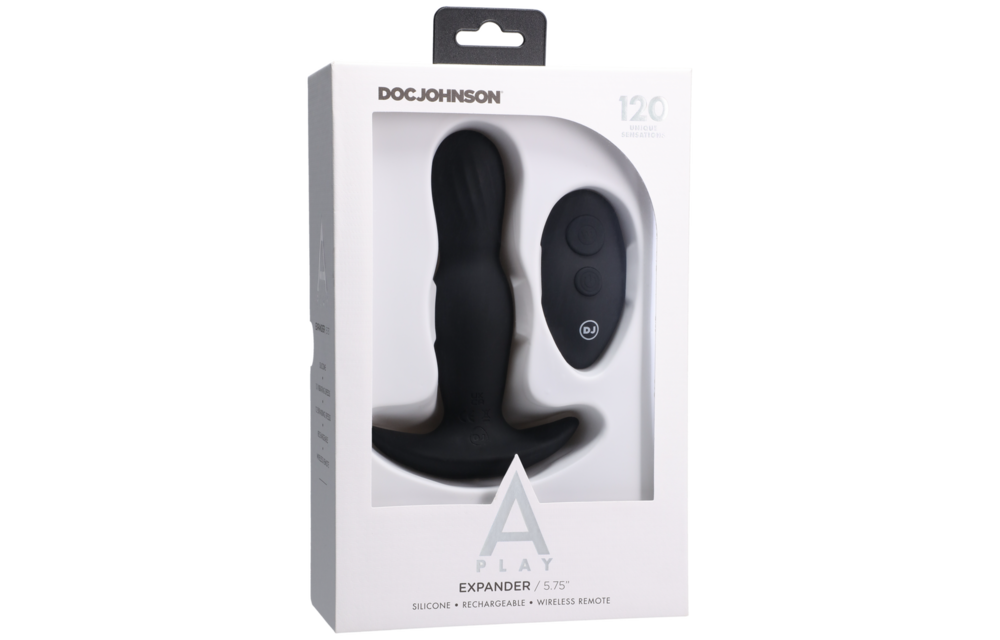 Expander Siliconen Anale Plug 14,5 cm met Afstandsbediening