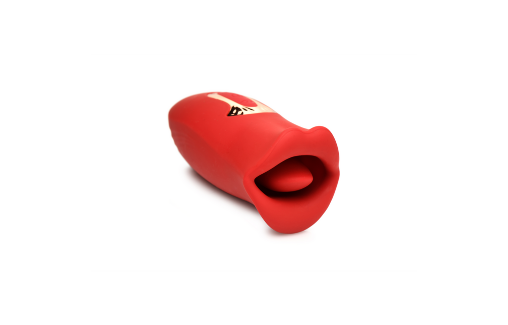 Kiss and Tell Rood – Siliconen Kussen & Vibrerende Clitorisstimulator