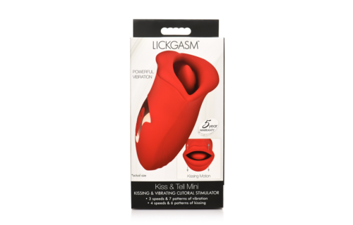 Kiss and Tell Red – Silicone Cushion & Vibrating Clitoral Stimulator