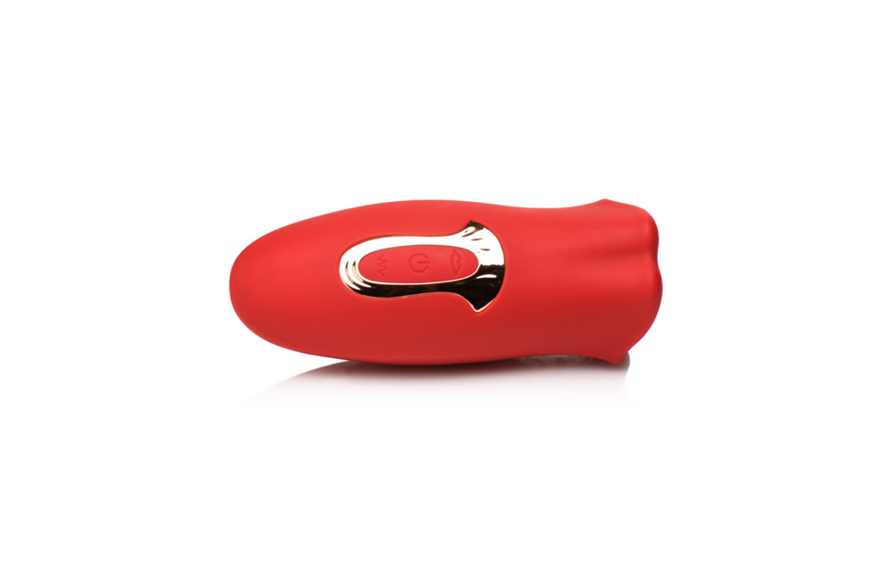 Kiss and Tell Rood – Siliconen Kussen & Vibrerende Clitorisstimulator