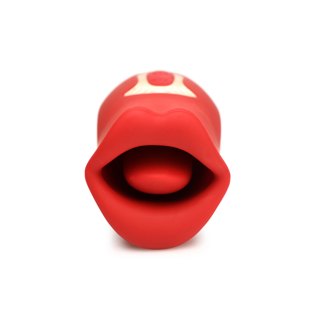 Kiss and Tell Rot – Silikonkissen & vibrierender Klitorisstimulator