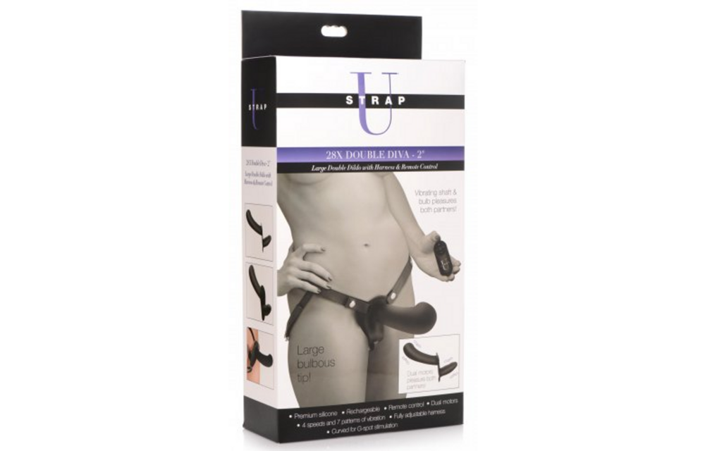 Double Diva Doppeldildo mit Harness & Fernbedienung</assistant