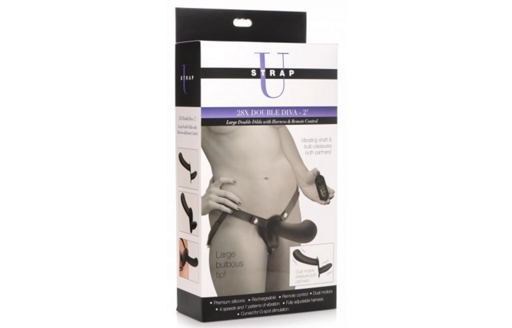 Double Diva Double Dildo with Harness & Remote Control
