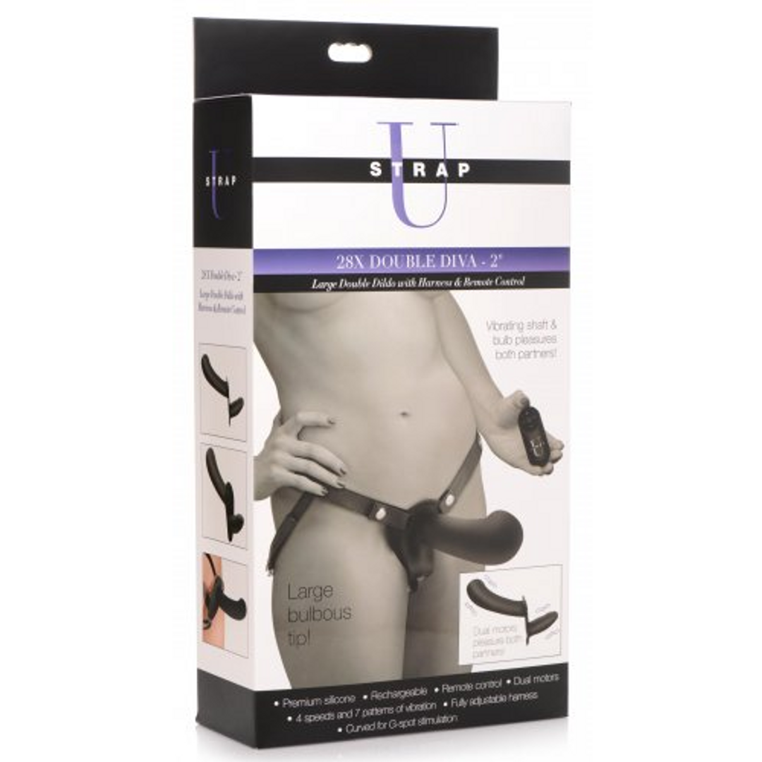 Double Diva Double Dildo with Harness & Remote Control