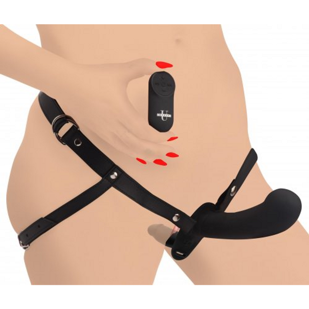 Double Diva Doppeldildo mit Harness & Fernbedienung</assistant