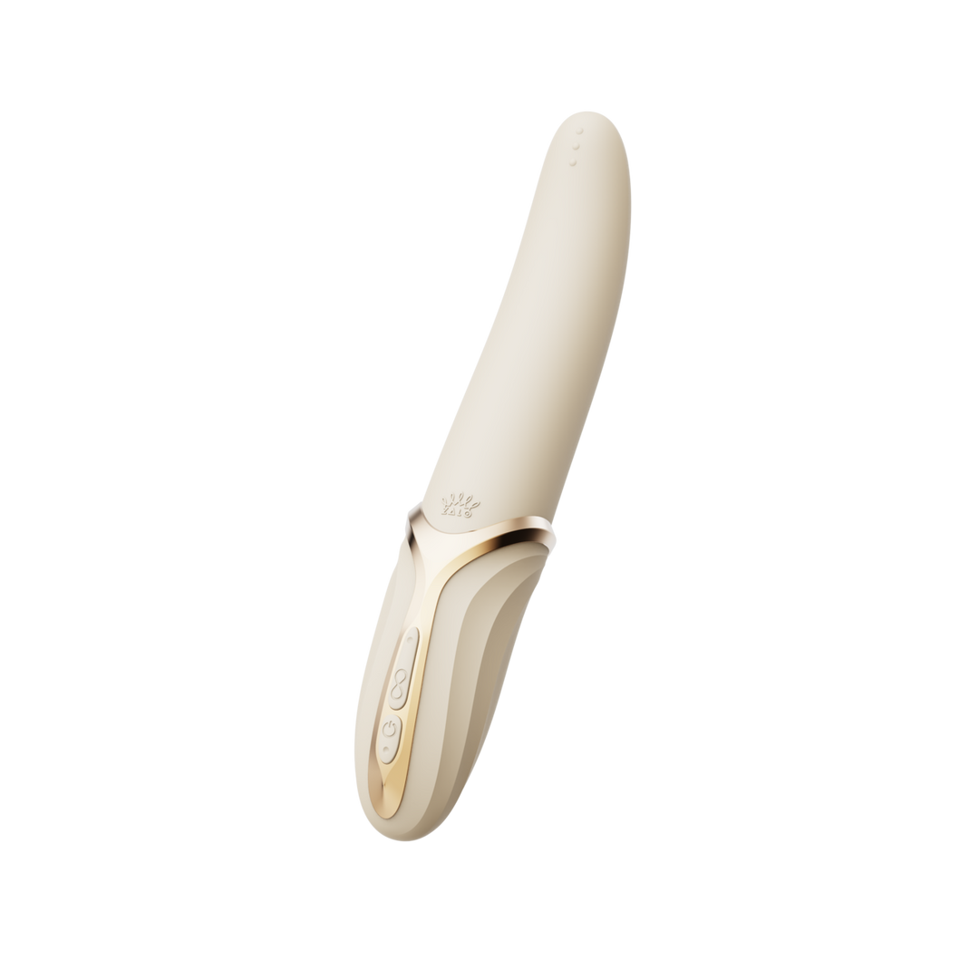 Eve Elfenbeinweiß – Weicher, beheizbarer Oral-Pleasure-Vibrator