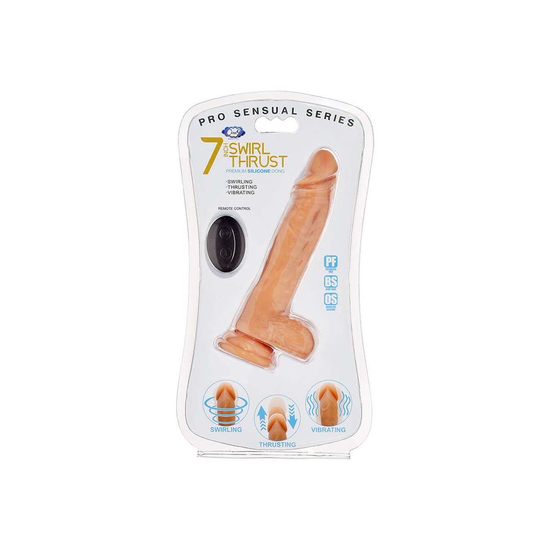 Pro Sensual Swirl Thrust Dildo - Intense Hands-Free Pleasure