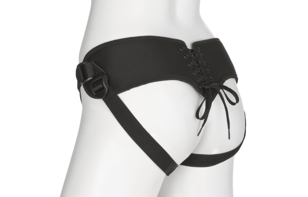 Platin-Korsett-Harness mit Plug 60 Zoll – Stilvoll & bequem