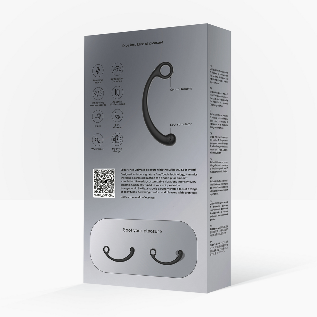 AXI - Spot Wand mit Fingervibration - Granite Noir