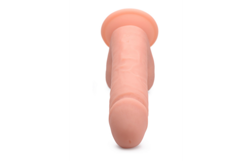 Vibrating Remote Control Silicone Dildo with Balls - 8 / 20,5 cm