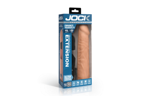 Enhancers - Vibrating Realistic Penis Extension with Remote Control - Light