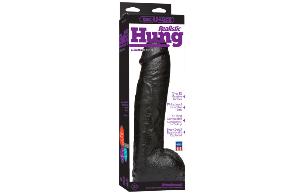 CodeBlack Realistic Dildo 31.5 cm – Safe & Realistic
