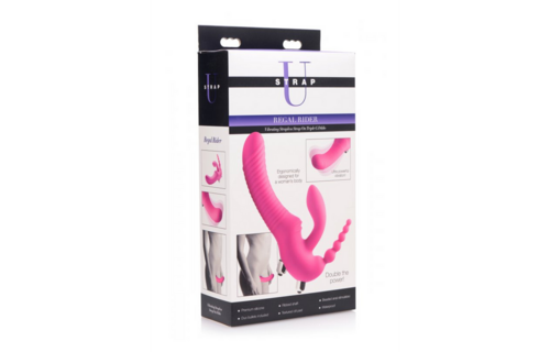 Regal Rider Strapless Strap-on: Dreifaches vibrierendes Vergnügen