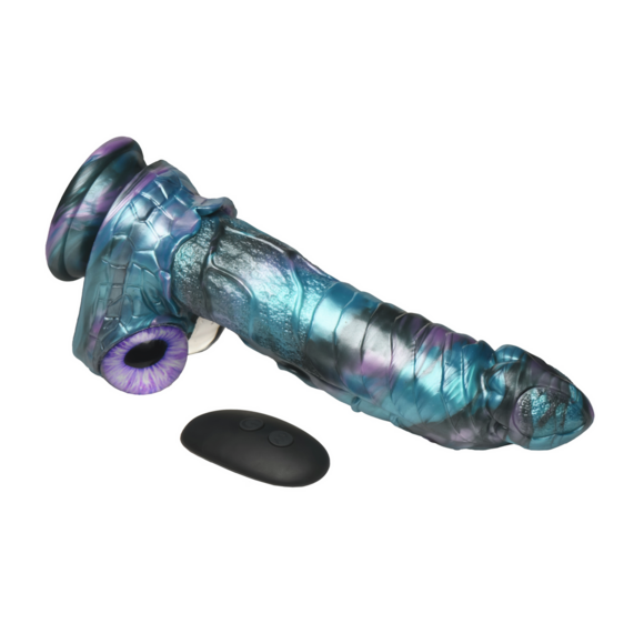 Astro-Thrust Silikon-Dildo Blau/Lila – Vibrierendes Vergnügen