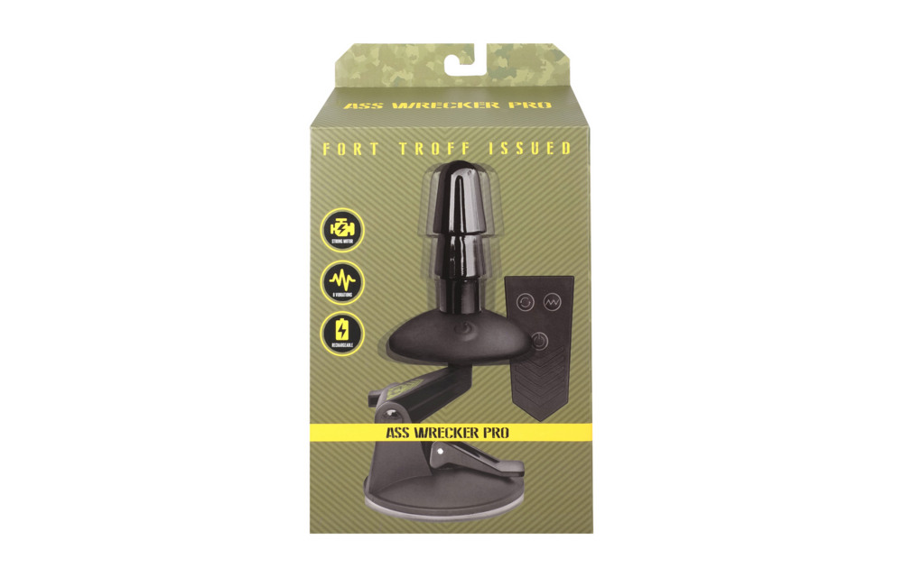 Vac-U-Lock Ass Wrecker Pro 15.9 cm Black - Powerful Suction Cup