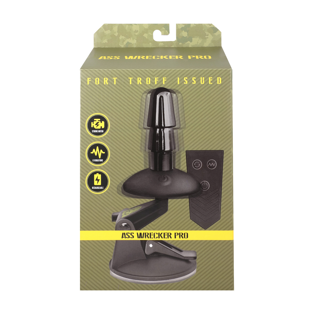 Vac-U-Lock Ass Wrecker Pro 15.9 cm Black - Powerful Suction Cup