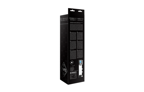 Premium wiederaufladbare automatische LCD-Penispumpe 29 cm