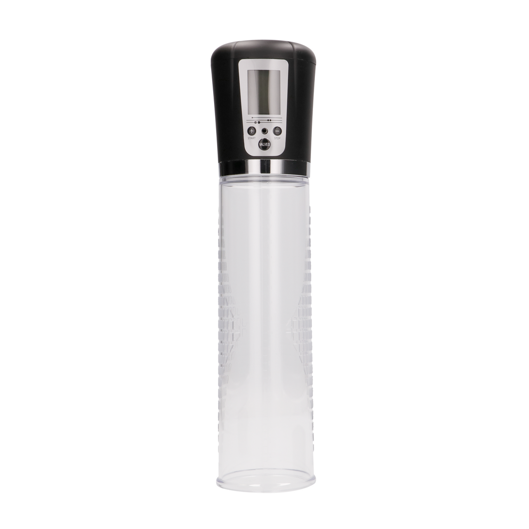 Premium oplaadbare automatische LCD-penispomp 29 cm