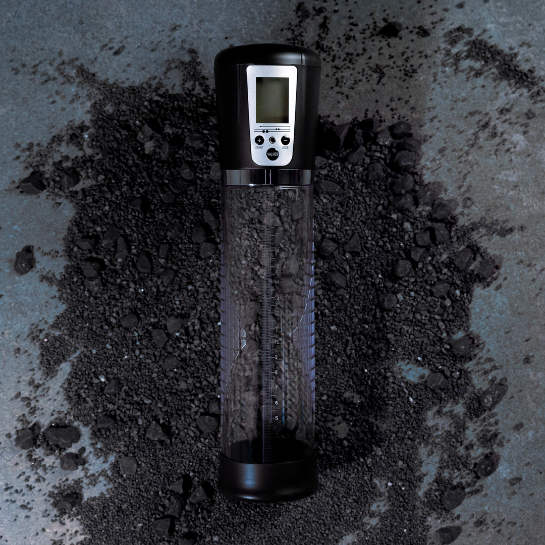 Premium oplaadbare automatische LCD-penispomp 29 cm