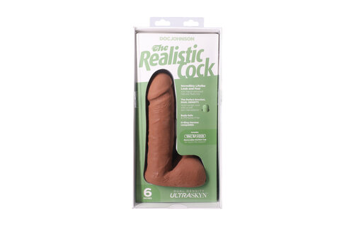 Realistische Cock ULTRASKYN 18,4 cm Karamel – Vac-U-Lock