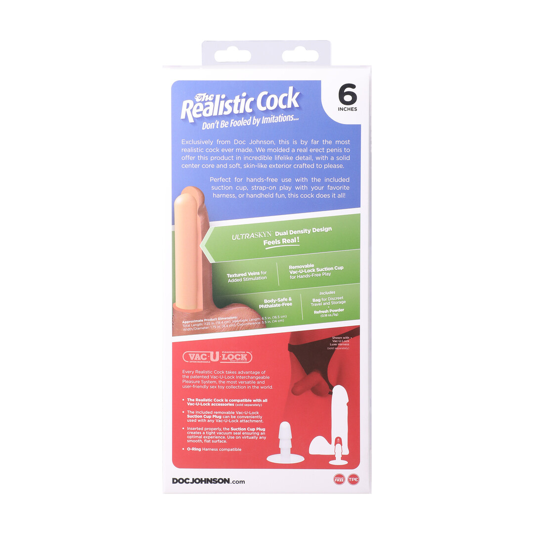 Realistic Cock ULTRASKYN 18.4 cm Caramel – Vac-U-Lock