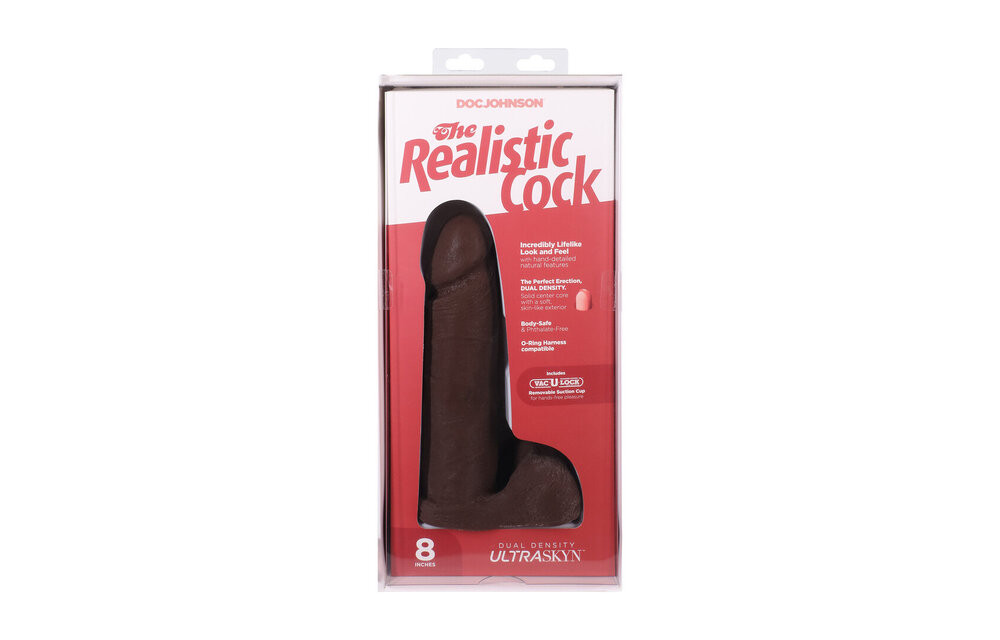 Realistic Cock with Balls - Removable Vac-U-Lock Suction Cup