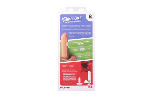 Realistic Cock with Balls - Removable Vac-U-Lock Suction Cup