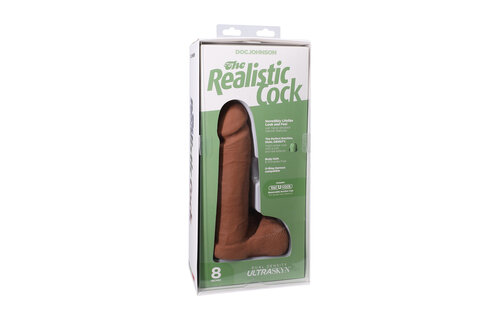 Realistischer Penis mit Hoden 21 cm – Ultraskyn Vac-U-Lock