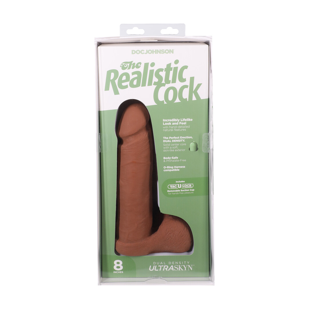 Realistischer Penis mit Hoden 21 cm – Ultraskyn Vac-U-Lock