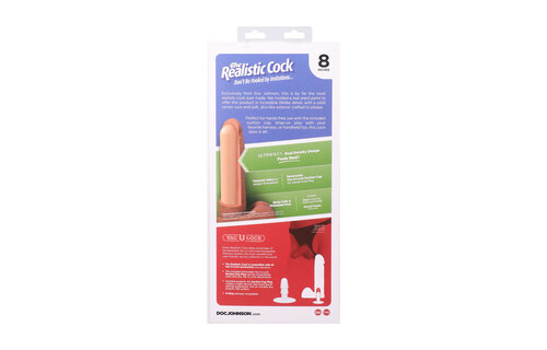Realistischer Penis mit Hoden 21 cm – Ultraskyn Vac-U-Lock