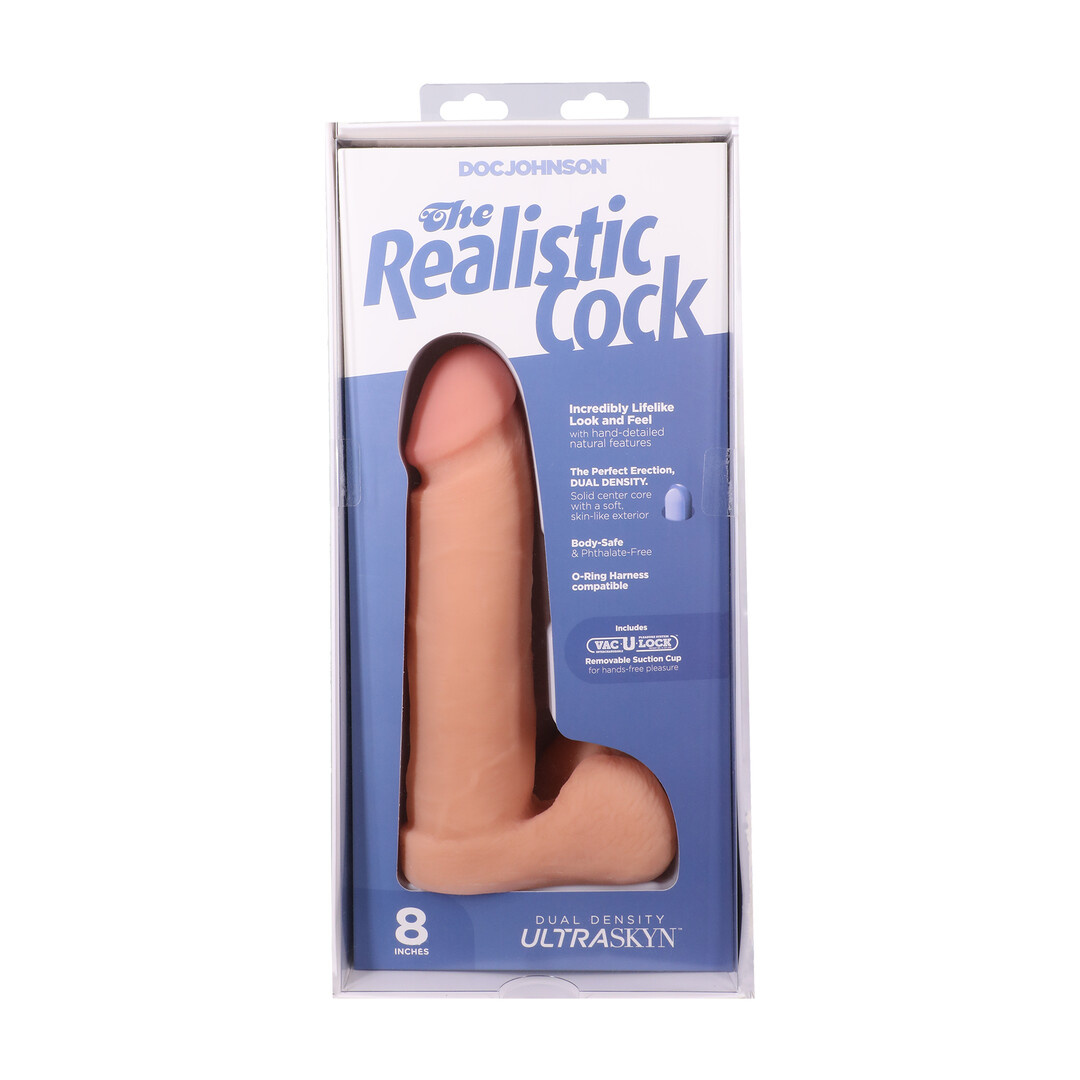 Realistic Cock ULTRASKYN 21 cm - Vac-U-Lock Suction Cup Vanilla