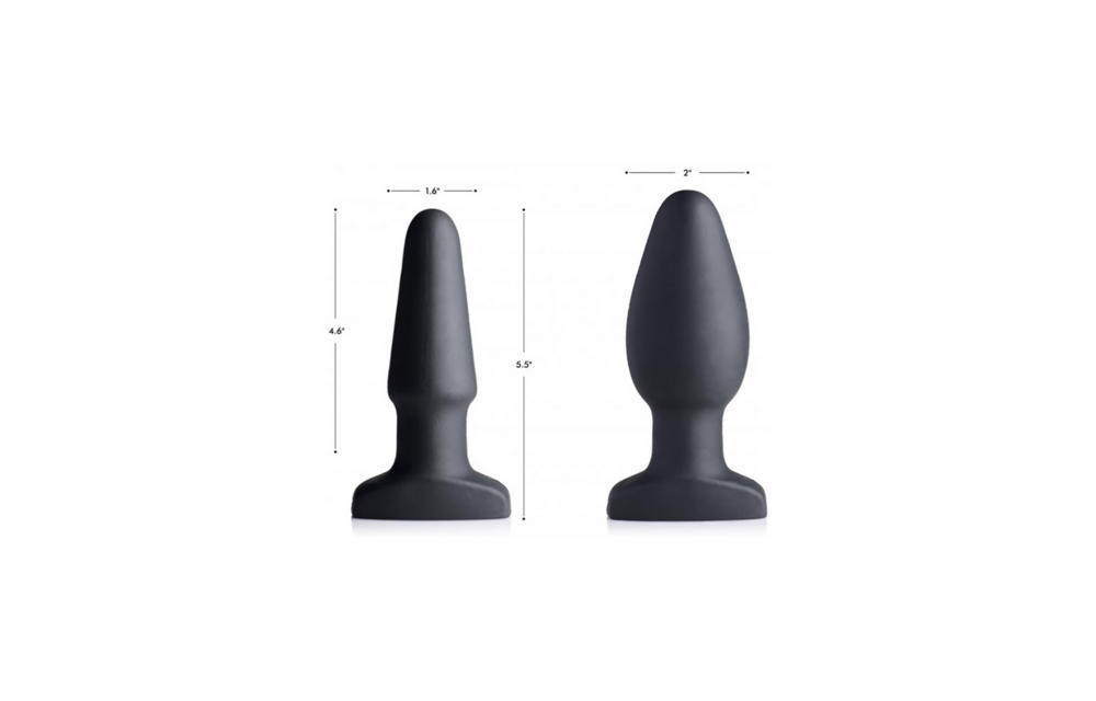 Opblaasbare Vibrerende Siliconen Buttplug 17,9 cm - Genot
