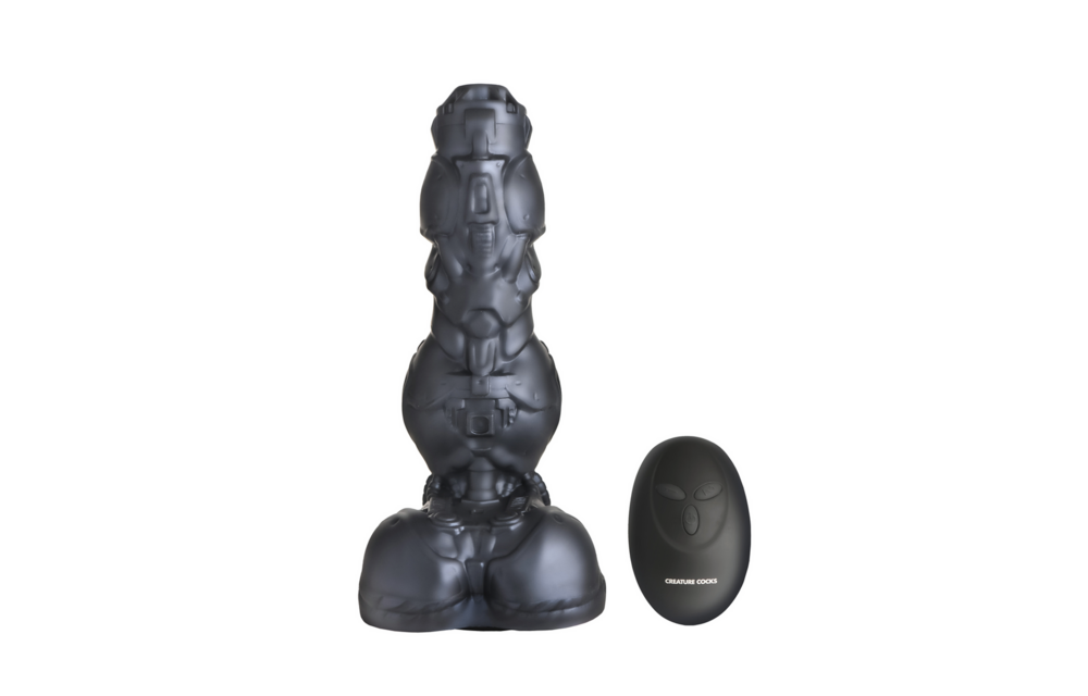 Cyborg Cock zilveren siliconen dildo – futuristisch genot