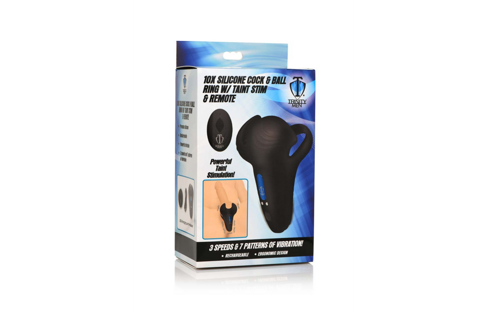 Silicone Cock and Ball Ring with Remote Control