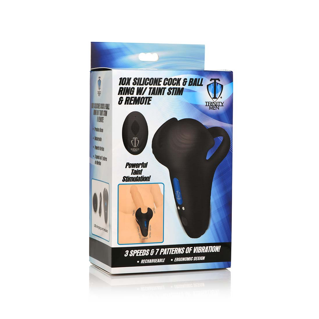 Silikon Penis- und Hodenring mit Fernbedienung