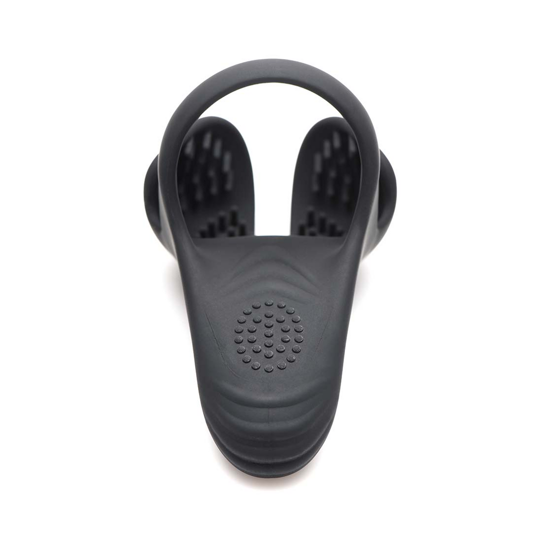 Silikon Penis- und Hodenring mit Fernbedienung