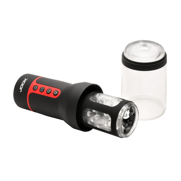 Auto Spin - Spinning and Thrusting Masturbator - Transparent/Black