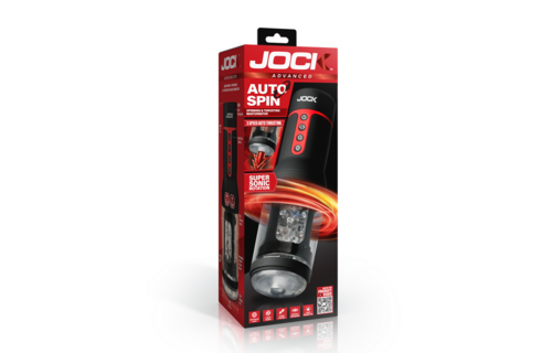 Auto Spin - Spinning and Thrusting Masturbator - Transparent/Black